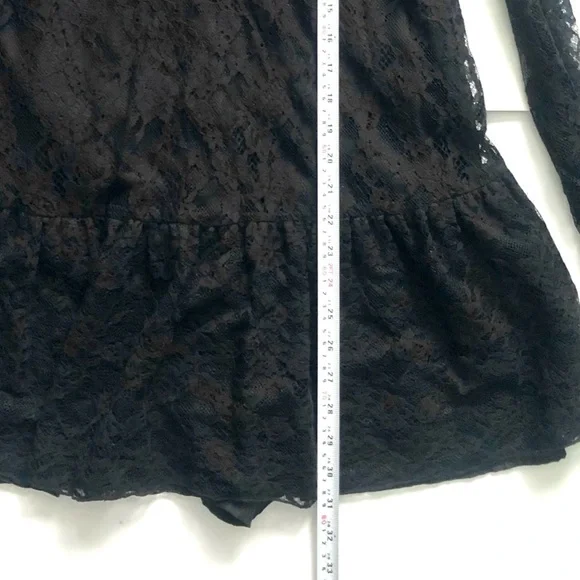 ZARA lace mini dress small black size s - Picture 13 of 13